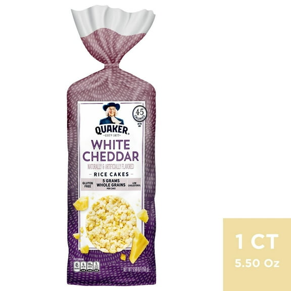 Quaker White Cheddar Gluten Free Large Rice Cakes - 5.5oz