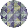 thumbnail image 2 of Addison Rugs Chantille Indoor/Outdoor Transitional Geometric Eggplant Washable Round Rug, 8' x 8', 2 of 6