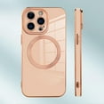thumbnail image 5 of Designed for iPhone 14 Pro Max Case for Women & Girls [Compatible with MagSafe] Luxury Plating Gold Bumper Phone Cover Full Camera Protection Cover for iPhone 14 Pro Max 6.7 Inch-Pink, 5 of 6