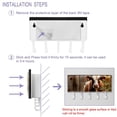thumbnail image 4 of PhooArto Key Holder for Wall Decorative with 5 Key Hooks, Wood Board Cow Sunflower Holders Wall Mount Organizer with Mail Key Rack, Self Adhesive, 4 of 7