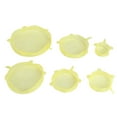 thumbnail image 4 of 6Pcs/Set Kitchen Silicone Reusable Food Fruit Storage Preservation Stretch Cover Lids for BowlYellow, 4 of 8