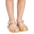 thumbnail image 2 of Xfvqtps Girls Sparkling Jelly Shoes Beach Sandals Closed Toe Summer Waterproof Princess Fisherman Gladiator Shoes, 2 of 7