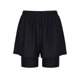 thumbnail image 4 of Ceisia Men's Fake Two Piece Double Layer Quick Dry Breathable Sports Fitness Shorts Cropped Training Pants Black Size-L Gifts, 4 of 6