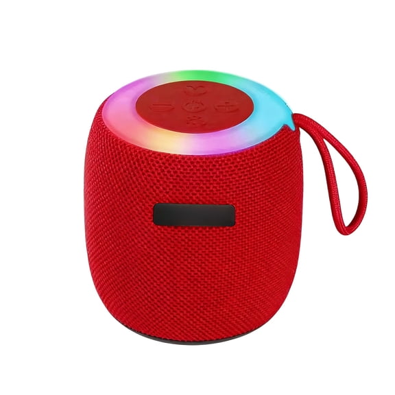 Bluetooth Speaker with Subwoofer, Portable Wireless Speaker with Loud Stereo Sound, RGB Lights, TF Card/USB Playback, 4H Playtime for Home Outdoor Travel Car Party