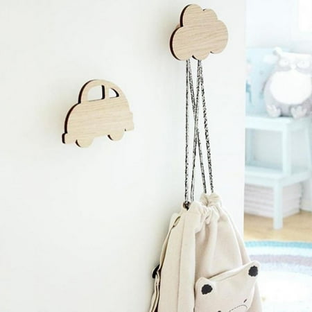 

Reduced Price!Cartoon Cactus Clouds Wall Clothes Hooks Wooden Anchor Children Room Wall Sticker Decoration Clothes Hanger Children Birthday Gift Hook