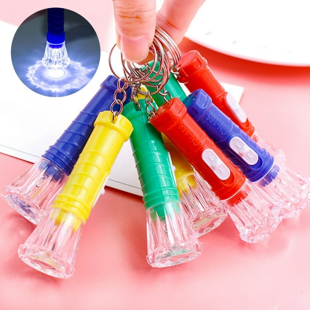 Musbetu 12Pcs Small Size Flashlight Easy On/Off Bright Mini Flashlight Compact Size Lightweight Emergency Flashlight Outdoor Camping Toy