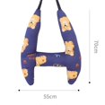 thumbnail image 2 of Car H Shape Headrest Pillow Kid Car Sleeping Safety Travel Pillow Cartoon Pattern Washable Comfortable Soft Headrest, 2 of 5