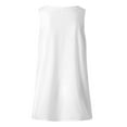 thumbnail image 6 of Fshinging Summer Casual Tank Tops Solid Color Sleeveless V Neck Tuinc Blouse Holiday Beach Women Vest Clothes, 6 of 6