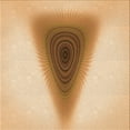 thumbnail image 1 of Ahgly Tapis d'Intérieur Lavable en Machine Carré Orange Transitionnel, 5 Pieds Carré, 1 of 7