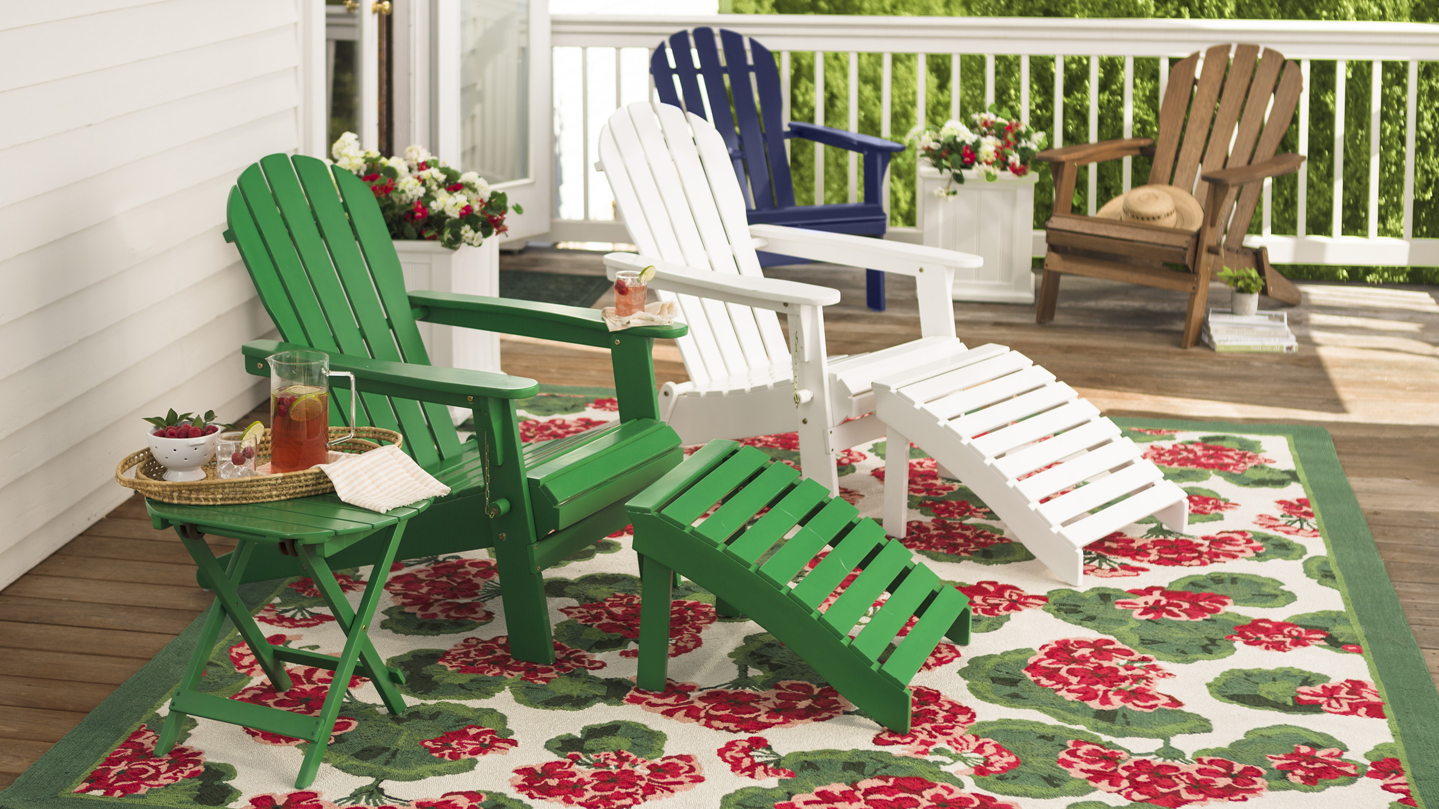 Plow & Hearth Wooden Adirondack Chair - White Paint - image 3 of 3