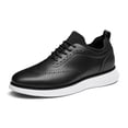 thumbnail image 1 of Zapatos Bruno Marc MaxFlex Wingtip Oxford Casual Negro 12, 1 of 8