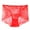 Red, variant on KHONTS Women Floral Lace High Waist Underwear Full Coverage Panties Mesh Breathable See Through Briefs Soft Stretch Lingerie White XXL