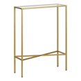thumbnail image 1 of Henn&Hart 29.5"H Console Moderne en Métal/verre en Laiton, 1 of 8