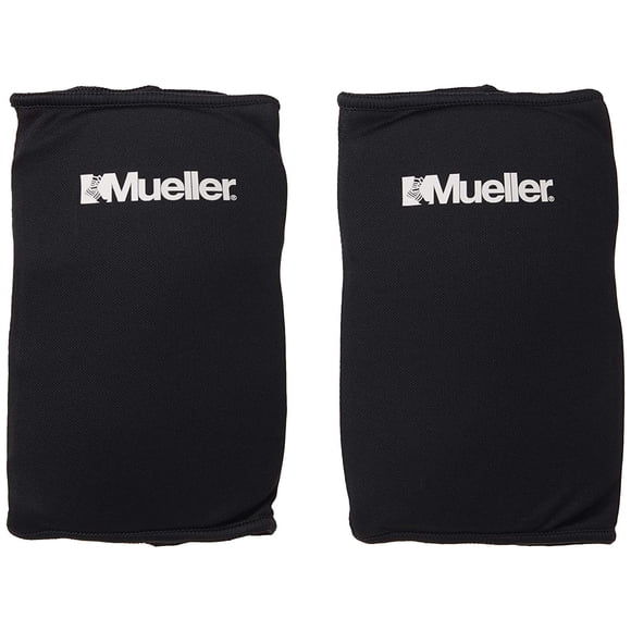 MUELLER Rodilleras multideportivas para medicina deportiva para hombres y mujeres, color negro, talla única, 1 par