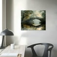 thumbnail image 4 of Nawypu  Forest Tree Canvas Wall art Bridge Over Lake Painting Autumn Tree Forest Nature Landscape in Park Modern Picture Print On Canvas Artwork for Home Office Decoration, 4 of 5