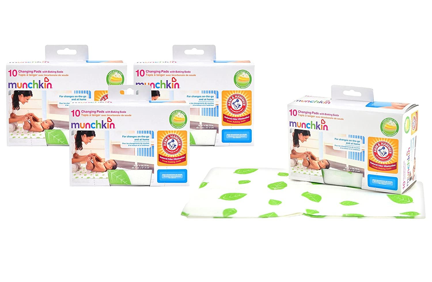 Munchkin Arm & Hammer Disposable Changing Pad 60 Pack