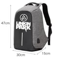 thumbnail image 2 of Mochila escolar Linkin Park con dibujos animados de tela Oxford para niños, 2 of 4