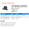 thumbnail image 2 of Front Engine Mount - Compatible with 2001 - 2005 Dodge Stratus ST Coupe 2002 2003 2004, 2 of 2