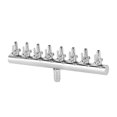 thumbnail image 1 of Stainless Steel Aquarium Air Pump Distributor 8 Way Aquarium Oxygen Hose Control Valve Connector, 1 of 4