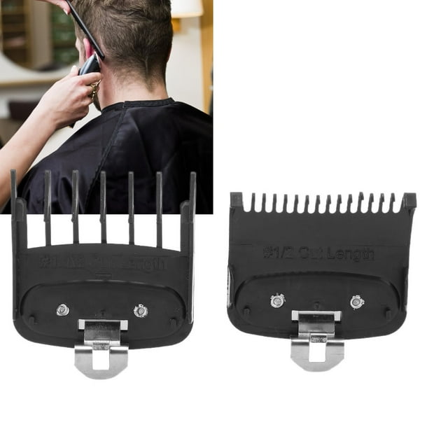 Comb 2pcs Black Guide Comb Set Attachment Comb Clipper Spare Parts Haircut Accessories