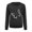 Black, variant on Hoodies for Women Zip Up Fall Winter Comfy Crewneck Long-sleeved Rolled Cold Shoulder Crew Neck Sparkly Leisure Polyester Sweatshirts Hoodies(Black,S)