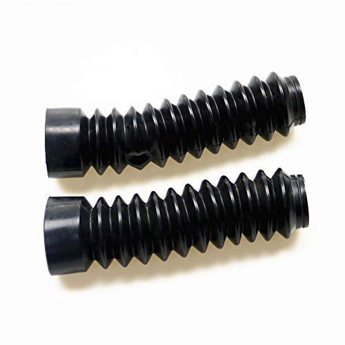 Black Front Fork Boots Rubber Dust Jacket Cover For Dirt Bike Off-road Yamaha TW225 200 Honda CB400SS Suzuki VV200