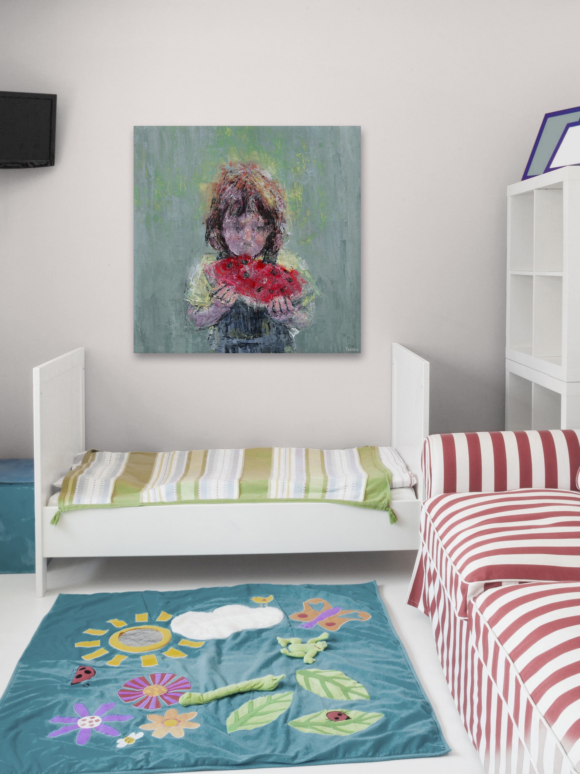 Parvez Taj Watermelon Love II Canvas Wall Art