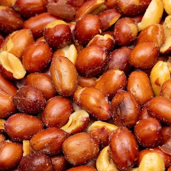Snack Delights Roasted & Salted Spanish Peanuts – Red Skin Peanuts, Crunchy Healthy Snack (1 Pound)