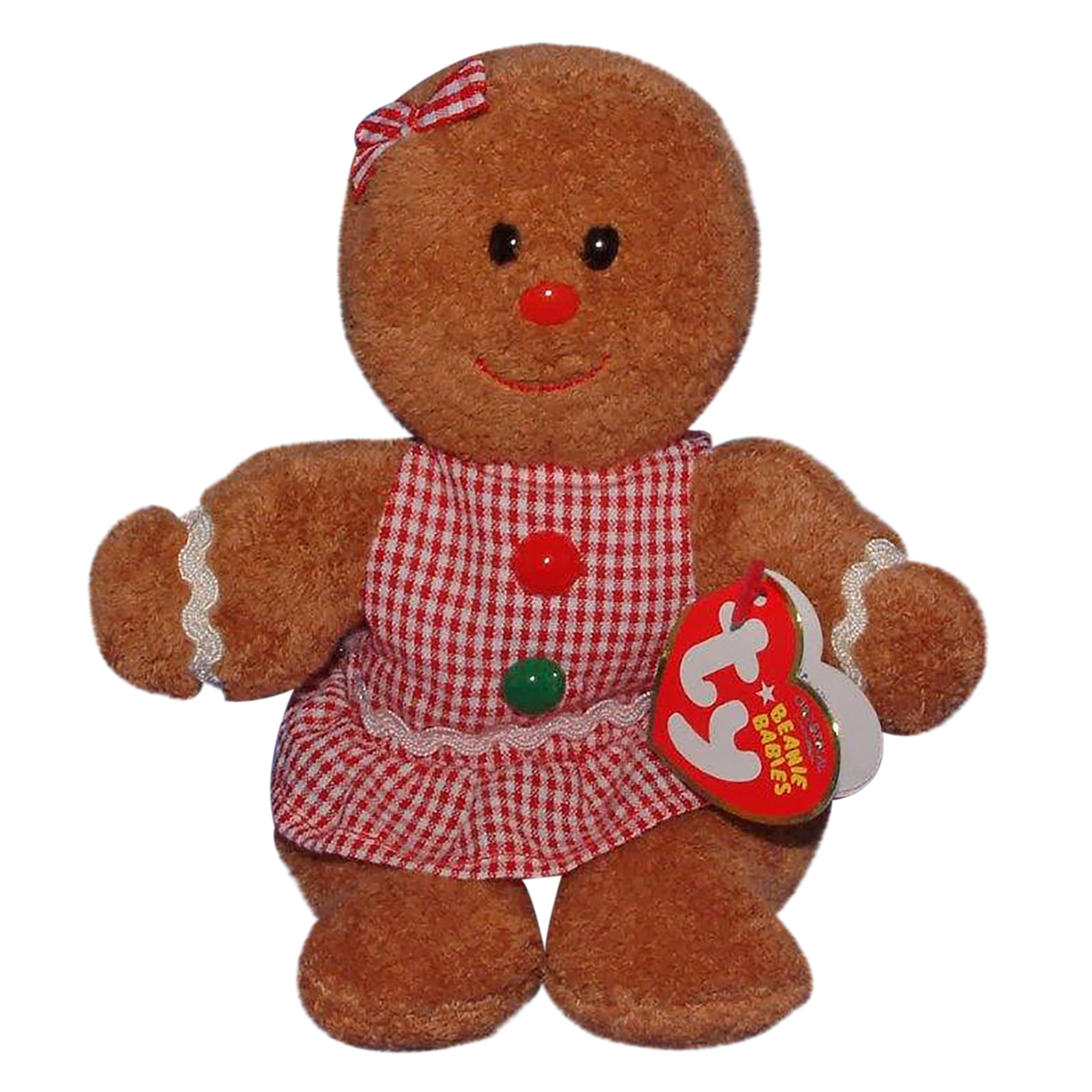 Ty Beanie Baby Gretel the Gingerbread Girl Stuffed Animal MWMT's