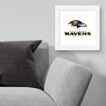 thumbnail image 5 of Gallery Pops NFL Baltimore Ravens - Primary Mark Logotype Wall Art, White Framed Version, 12" x 12", 5 of 5