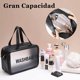 thumbnail image 3 of Bolsa de Maquillaje Impermeable, Neceser de Viaje para Mujer y Hombre, Cosmetiquera Transparente, Bolsa Portatil de Gran Capacidad, Separación en Seco y Húmedo, 3 of 4