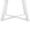 White 60, variant on Round Dining Table Set for 3, Space Saving White Kitchen Table with 2 Faux Leather Chairs, MDF and Metal Dining Set