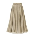 thumbnail image 3 of Blmnix Palazzo Wide Leg Dress Pants for Women Plus Size Silk Pants Bottoms Flare-Leg Yellow Full High Stretchy Work Pants for Women,XXXXL, 3 of 4
