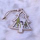 thumbnail image 3 of Gibobby Decoraciones navideñas Decoraciones navideñas Árbol de Navidad de tallada Colgantes de ventana Campana de puntas adornos colgantes(C), 3 of 4