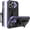 Purple, variant on MYKOMI Case Compatible with iPhone 13 Pro Hard PC+Soft TPU+Bracket+Dorsal Clip Shockproof Anti-Drop Protective Phone Cover for iPhone 13 Pro 6.1 Military Cases Bult-in Hidden Bracket