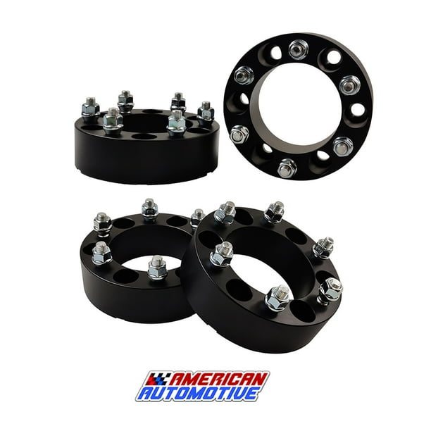 American Automotive 4pc 2 inch 6 x 5.5" Wheel Spacers (108mm Center Bore, 14x1.5 Studs) Fits