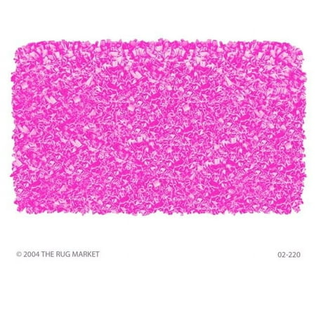 The Rug Market 02220B 4-SHAGGY RAGGY BUBBLE GUM BUBBLE GUM 2.8X4.8
