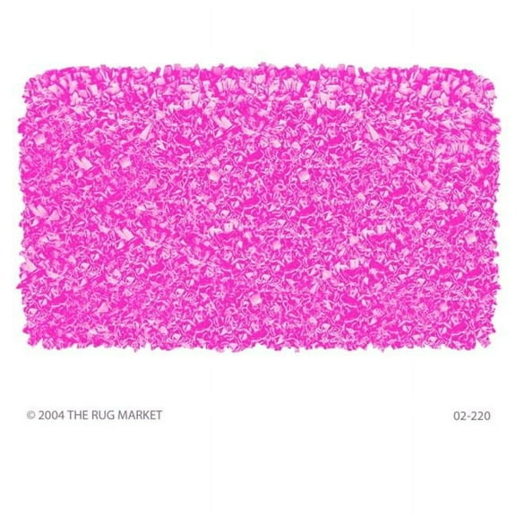 The Rug Market 02220B 4-SHAGGY RAGGY BUBBLE GUM BUBBLE GUM 2.8X4.8