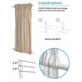 thumbnail image 3 of Khaki Boho Blackout Curtains, French Door Curtains for Door Window, Middle Century Modern Abstract Art Privacy Drapery for Patio/Sidelight Doors, 1 Panel with Tieback, 25 x 72 Inches, 3 of 6
