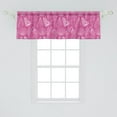 thumbnail image 2 of Ambesonne Mollusk Window Valance, Rhythmic Dotted Shells Art, 42" x 18", Pink and Pale Mauve, 2 of 3