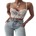 thumbnail image 1 of Women’s Perspective Lace Bra Solid Color Backless Suspender Body Shaping Lingerie, 1 of 5