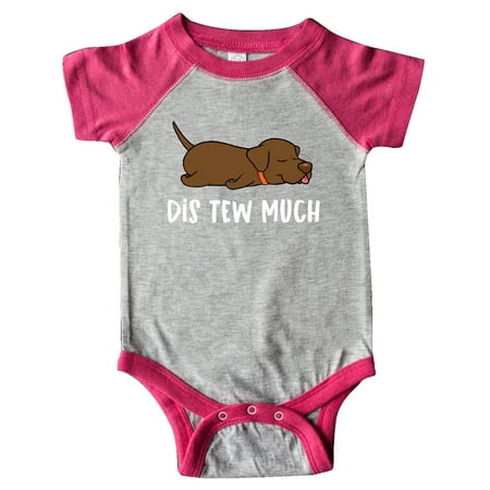 

Inktastic Napping Dis Tew Much Chesapeake Bay Retriever Gift Baby Boy or Baby Girl Bodysuit