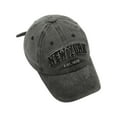 thumbnail image 4 of MIASHUI Unisex Letter Embroidery Washed Distressed Denim Baseball Cap for Vintage Style, Adjustable Fit for Comfort, Fashionable for Casual and Outdoor Wear Black, 4 of 6