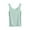 Mint Green, variant on Wyobmus Womens Ice Silk Tank Tops Solid Color Summer Slim Fitted Ruffle Trim Sleeveless Round Neck Tank Top Cute Tops Blouse Black