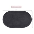 thumbnail image 6 of Home Weavers Double Ruffle Collection 100% Cotton Bathroom Rugs Set, Machine Washable, Extra Soft & Water Absorbent bath Rug, Kitchen Mat, Bath Rug, Bath Floor Mat Non Slip, 24"x40" Rectangle, Gray, 6 of 9