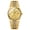 gold, variant on Men's Fluted Bezel Stainless Steel Watch: Date Magnifier Luminous Dial for Business, Daily, Gift