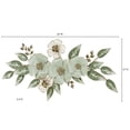 thumbnail image 3 of Ivory Floral Sophistication Metal Wall Sculpture, 3 of 5