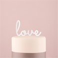 thumbnail image 1 of Wedding Star 9846-08 Love Acrylic White Cake Topper, 1 of 2