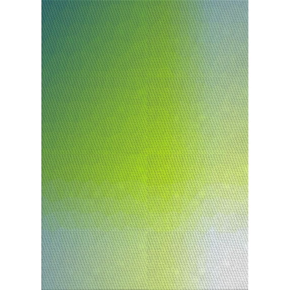Ahgly Company Indoor Rectangle Patterned Green Abstract Area Rugs, 3' x 5'