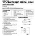 thumbnail image 6 of 24"OD x 2 1/4"P Carved Acanthus Leaf Ceiling Medallion, Maple (Fits Canopies up to 2 3/8"), 6 of 6